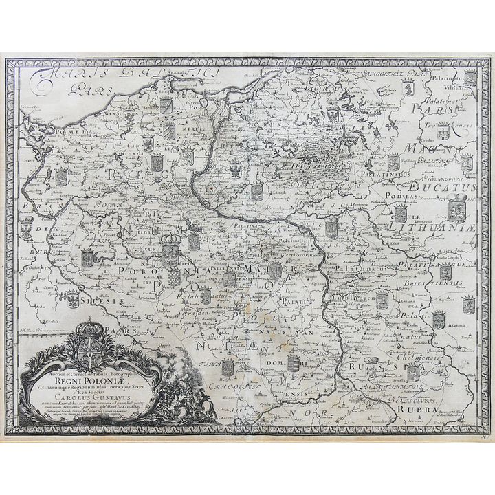 Erik J. Dahlberg | Auctior et Correctior Tabula Chorographica Regni Poloniae…
