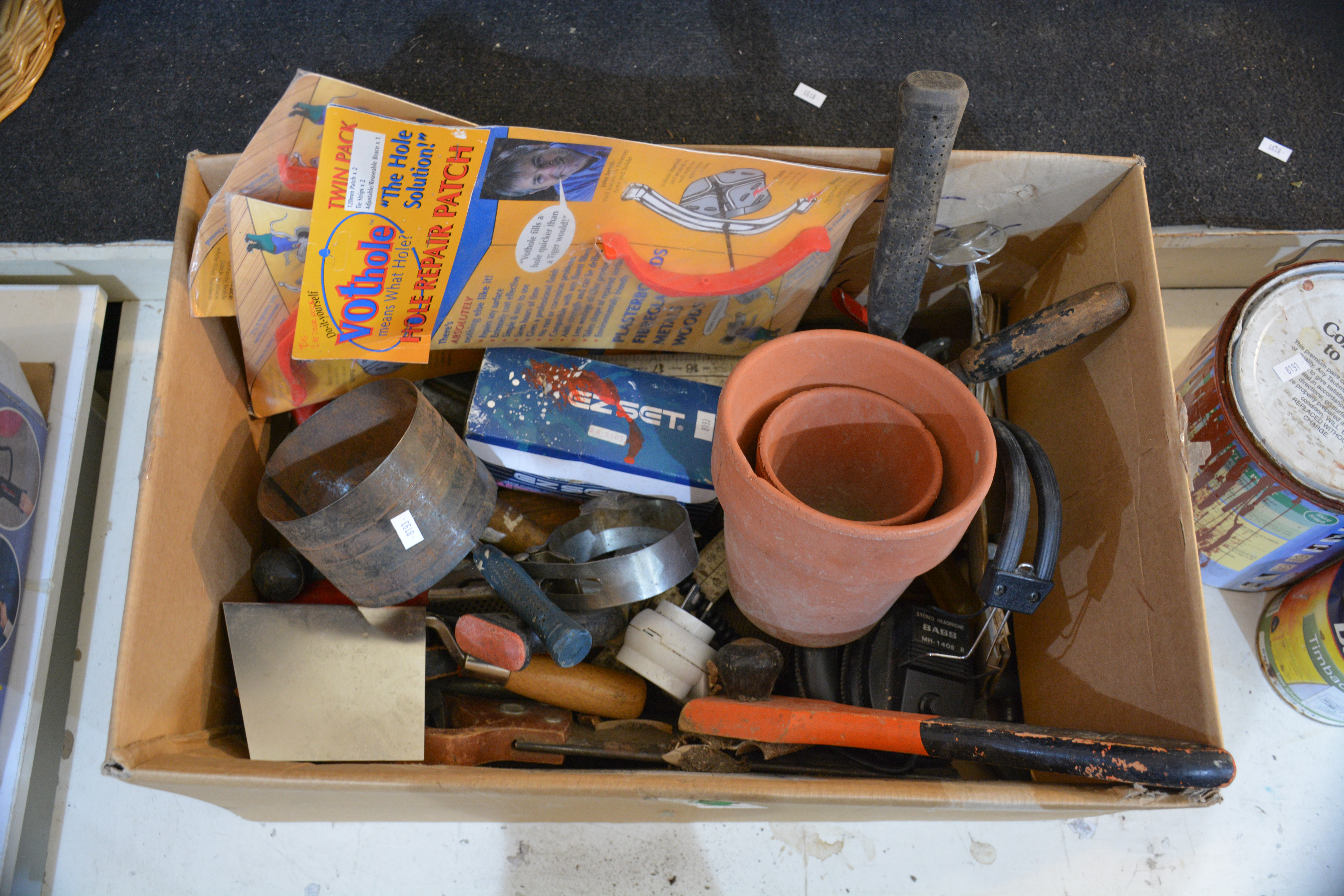 Large Box of Various Hand Tools etc — sold at auction in New Zealand for $10