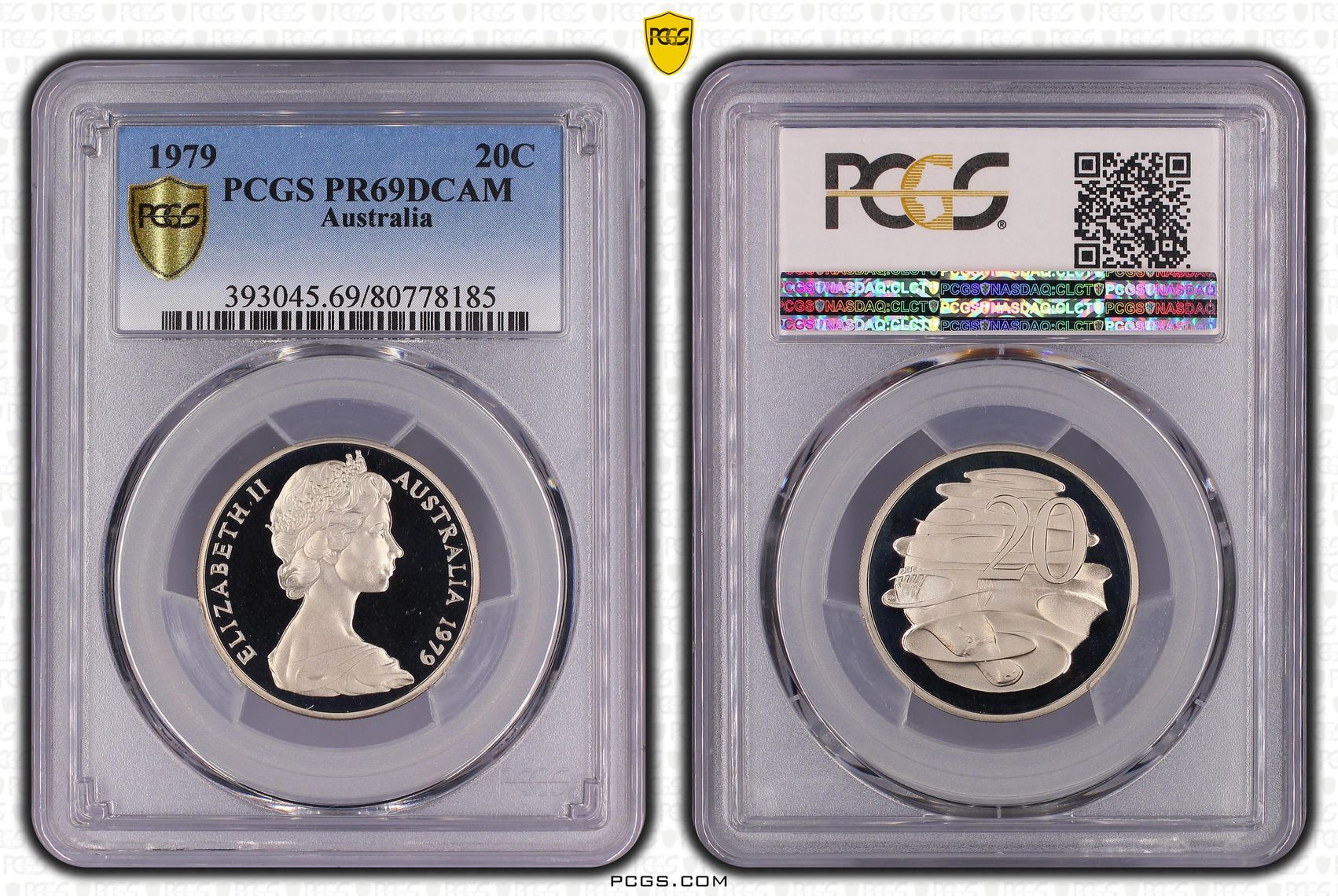 Twenty Cent, 1979, PCGS PR69DCAM