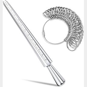 Ring Sizer Measuring Tool, NuLink Aluminum Ring Size Metal Rings Sizers Tools Kit Adjuster for Women Men Rings