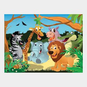 Magic Mesh Car Window Shade Animal Sunset Print |
