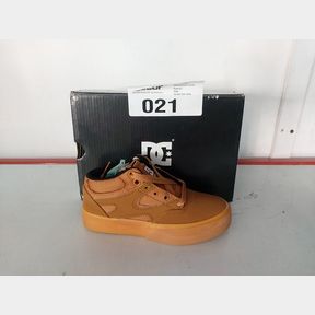 DC BOYS KALIS VULC MID SNEAKER - WHEAT - UK JUNIOR 11 -