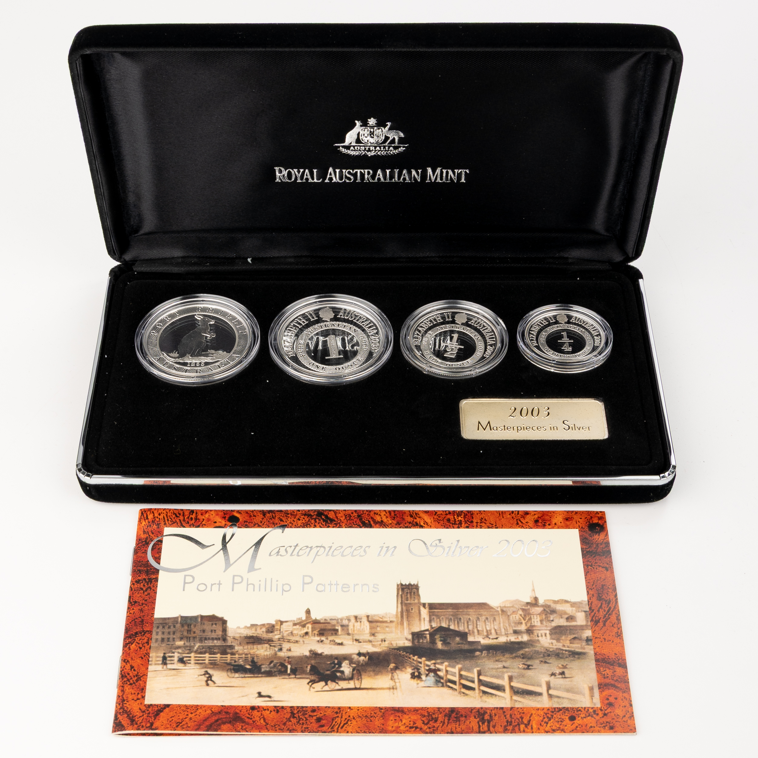 Elizabeth II, RAM - Masterpieces in Silver, Port Phillip Patterns, One Dollar - Ten Dollars, 2003, FDC