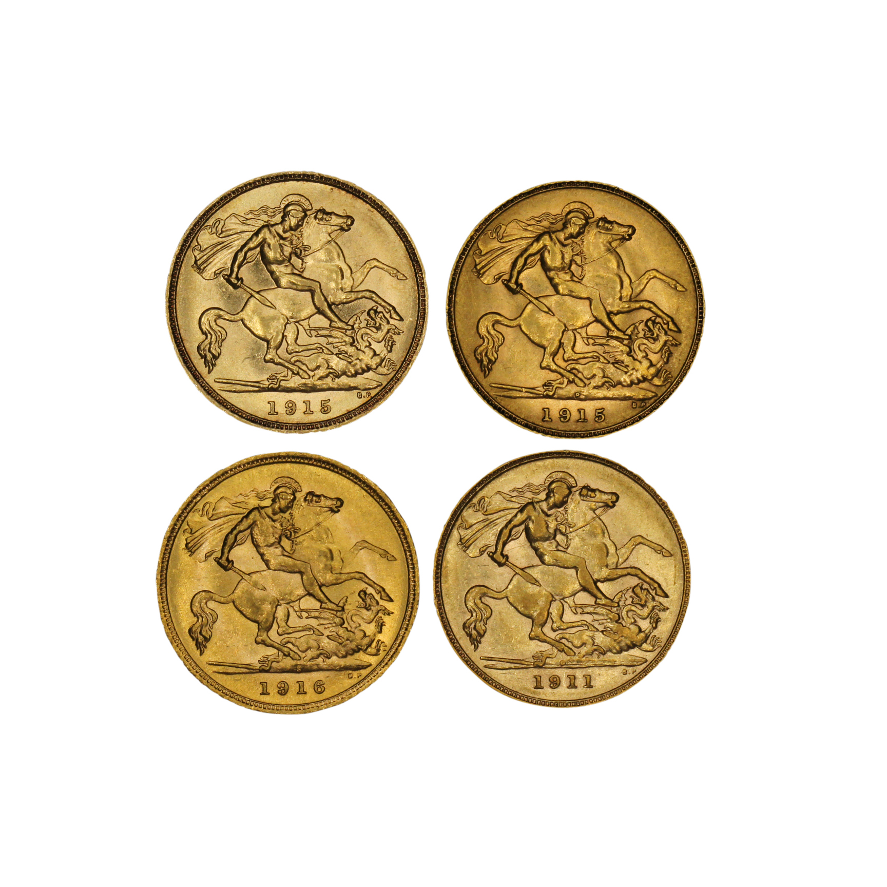 1264. · George V, Half Sovereign, EF - UNC