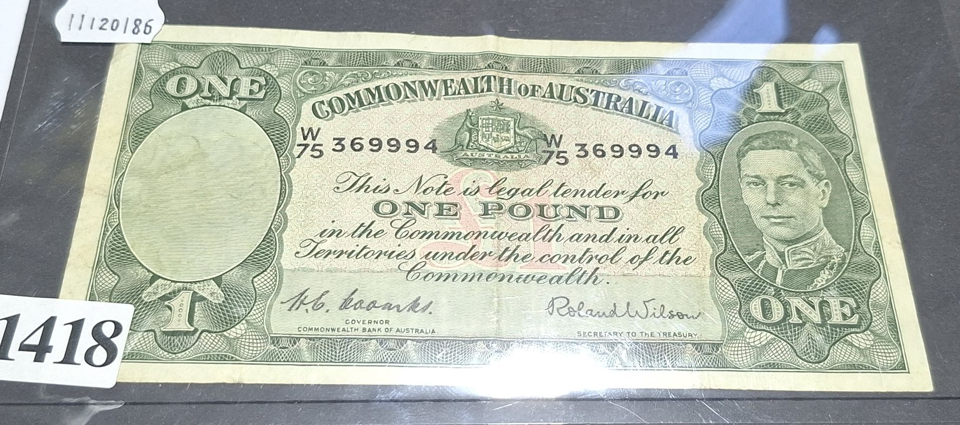 Commonwealth Of Australia Banknote