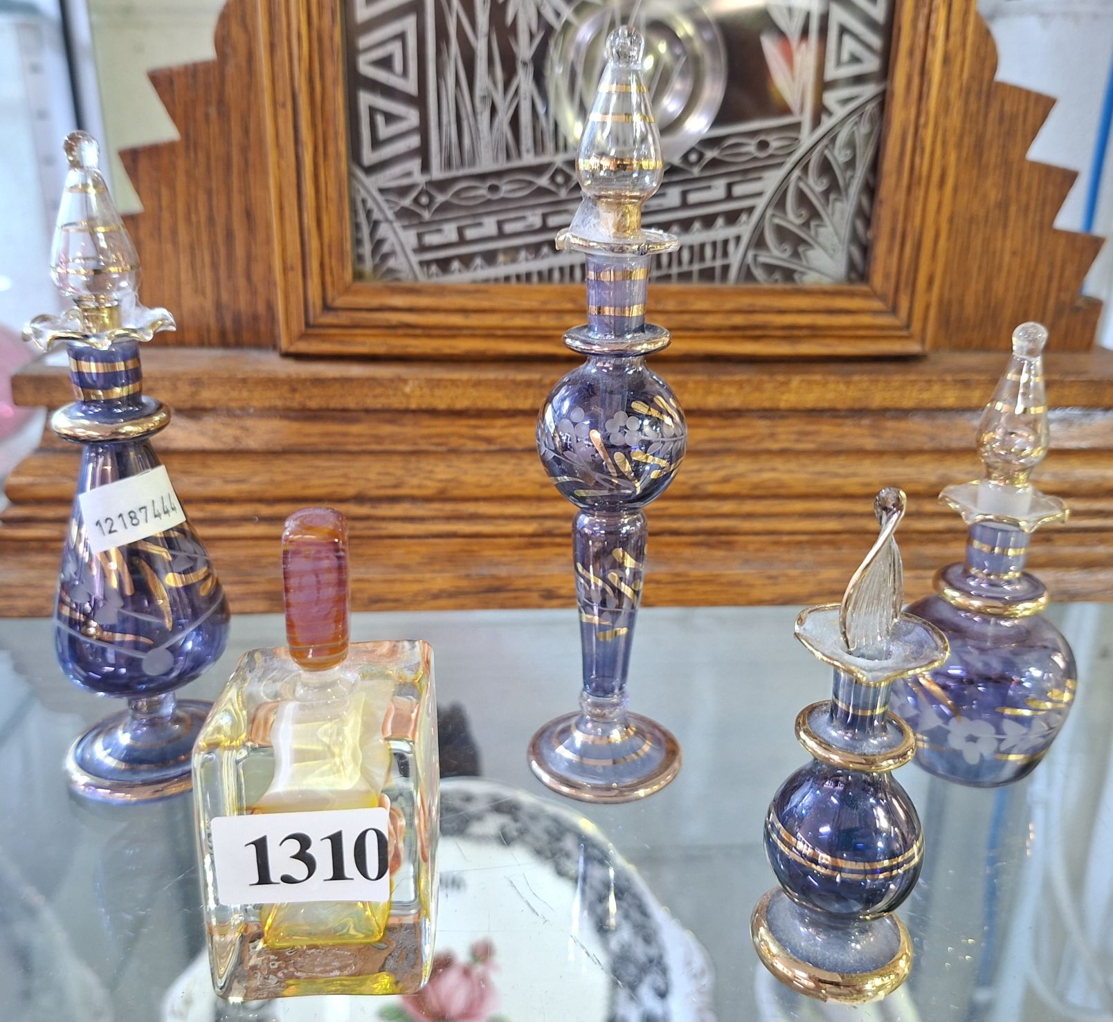 1310 · 5 PERFUME BOTTLES