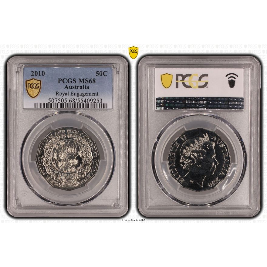 Royal Engagement, Fifty Cent, 2010, PCGS MS68