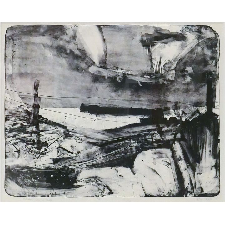 John Rock ''Nehalem Bay at Dusk'' 1957 Signed Lithograph