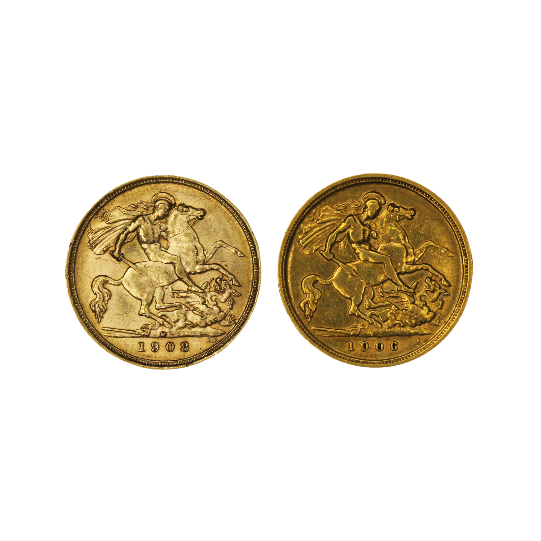 1234. · Group, Edward VII, Half Sovereign, VF