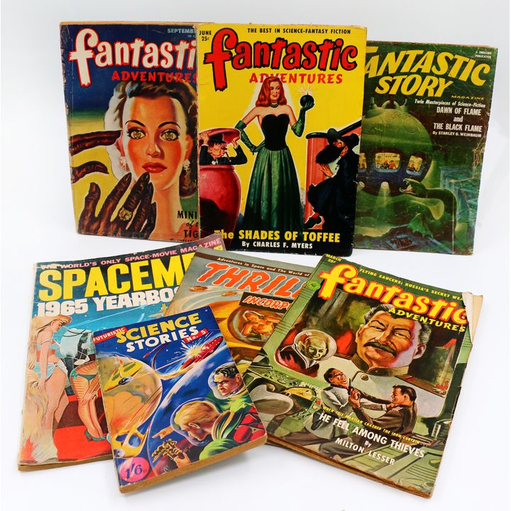 BOX LOT  -  PULP SCI FI