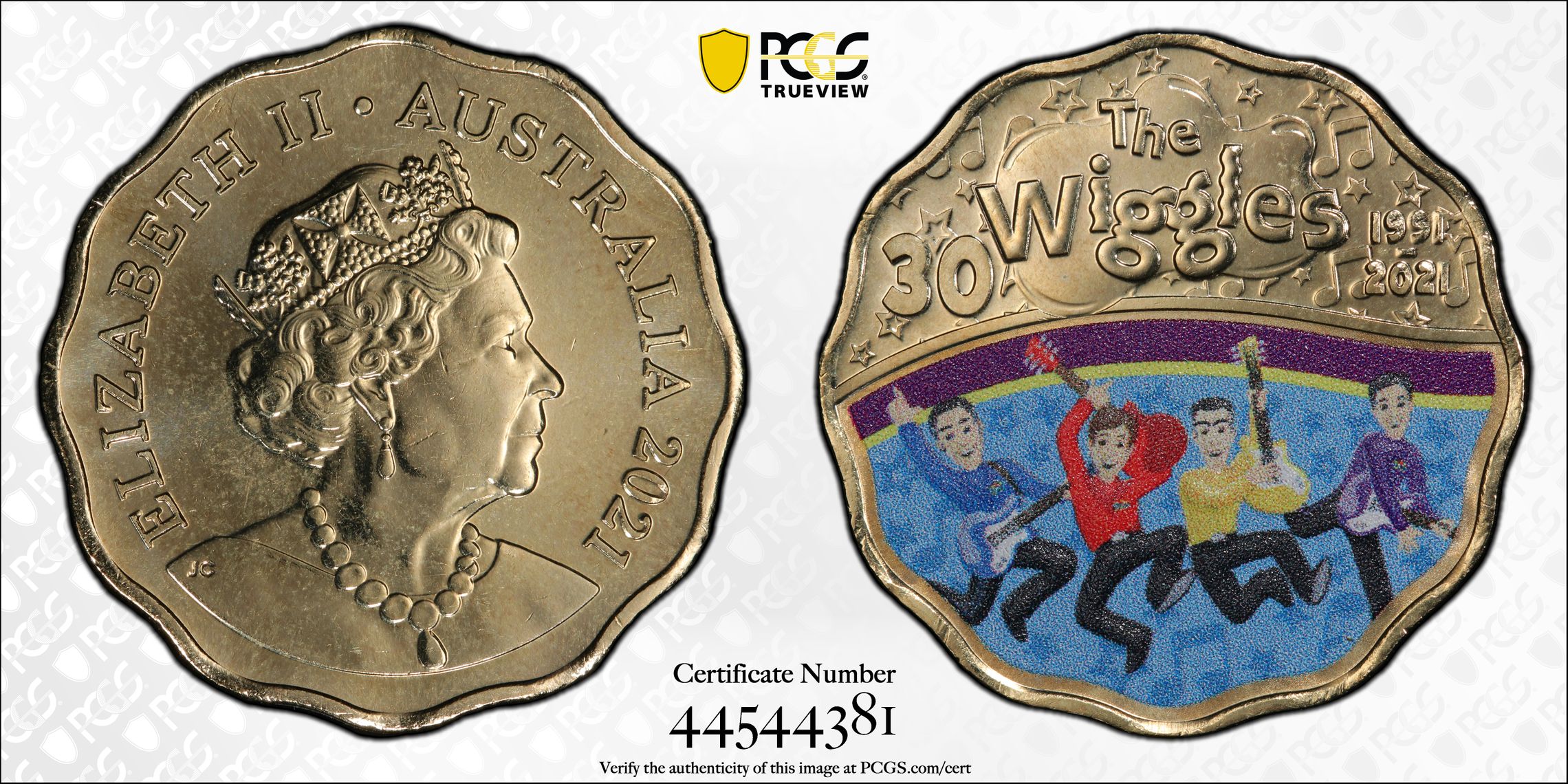 2021 Australia 30C Wiggles - Guitars 30th Anniversary PCGS - MS67 -381