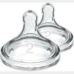 Dr. Brown's Wide Neck Options+ Nipple, Level-2, 2-Pack- 51743/5879 AS B1 (S1)