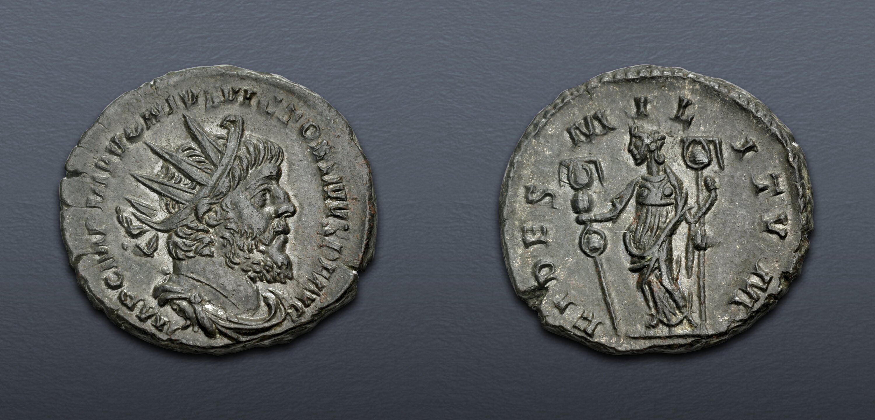 Victorinus. Romano-Gallic Emperor, AD 269-271. Antoninianus (19mm, 3.59 ...