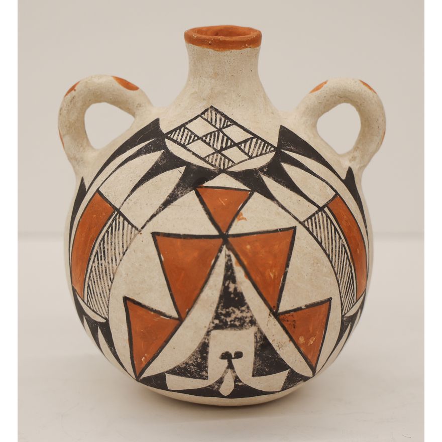 Rose Chino Garcia Acoma Polychrome Decorated Flask