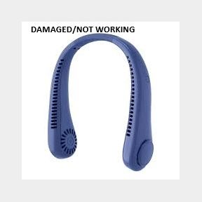Portable Hanging Neck Fan Bladesless For Indoor Outdoor (DAMAGED/NOT WORKING) - Blue-- 51745/23507 AS B1 (S8)