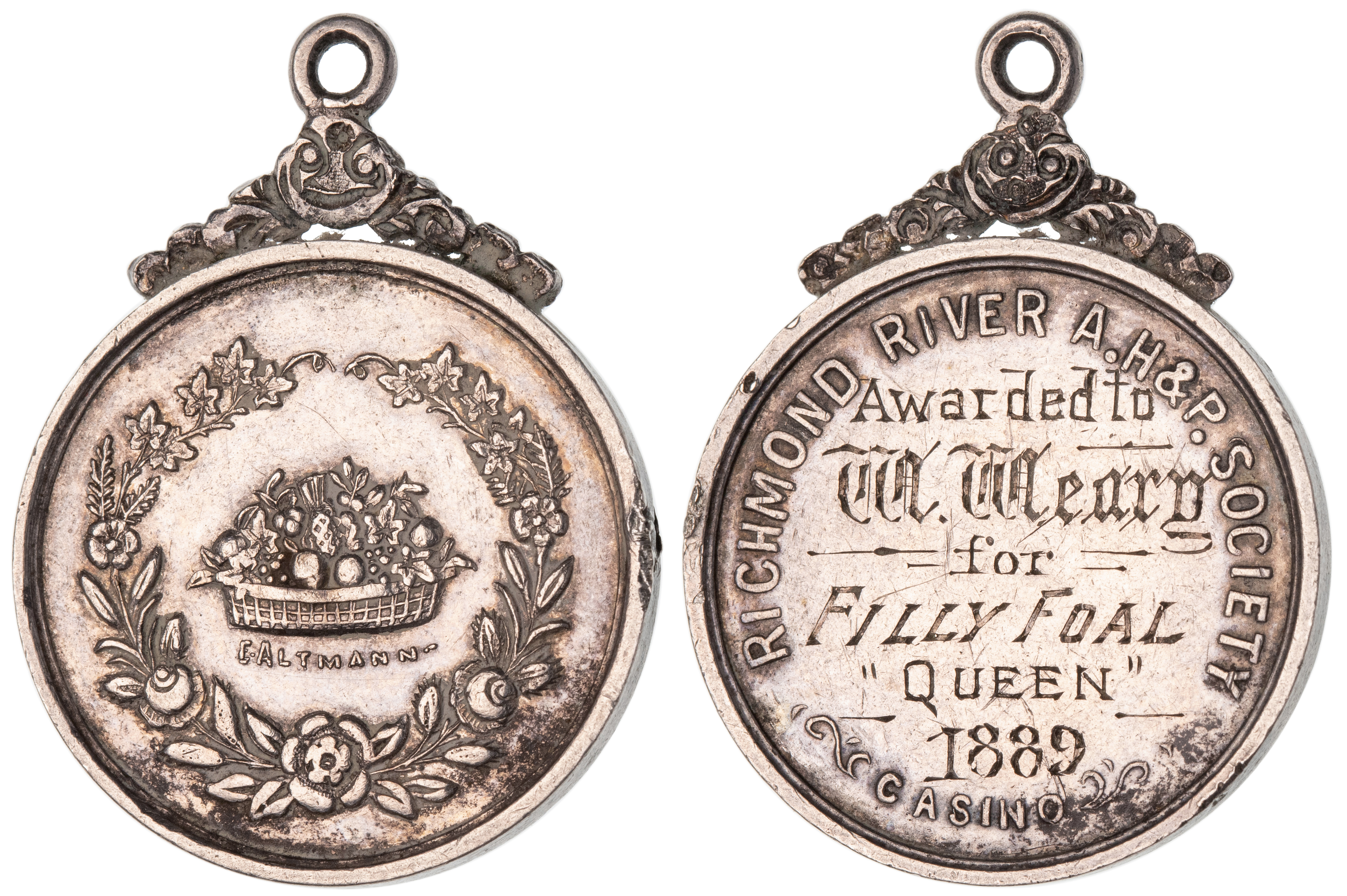 325 · Richmond River  A. H. & P. Society Medal, VF