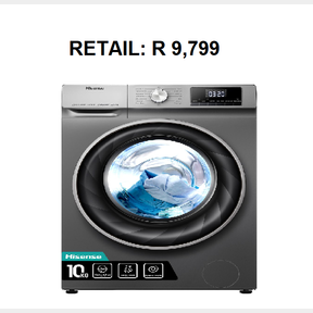 BRAND NEW - Hisense 10Kg /6Kg Washer Dryer with Allergy Steam System -Titanium Silver (WDQY 1D1EVJMT)| TS 51474/446 B D
