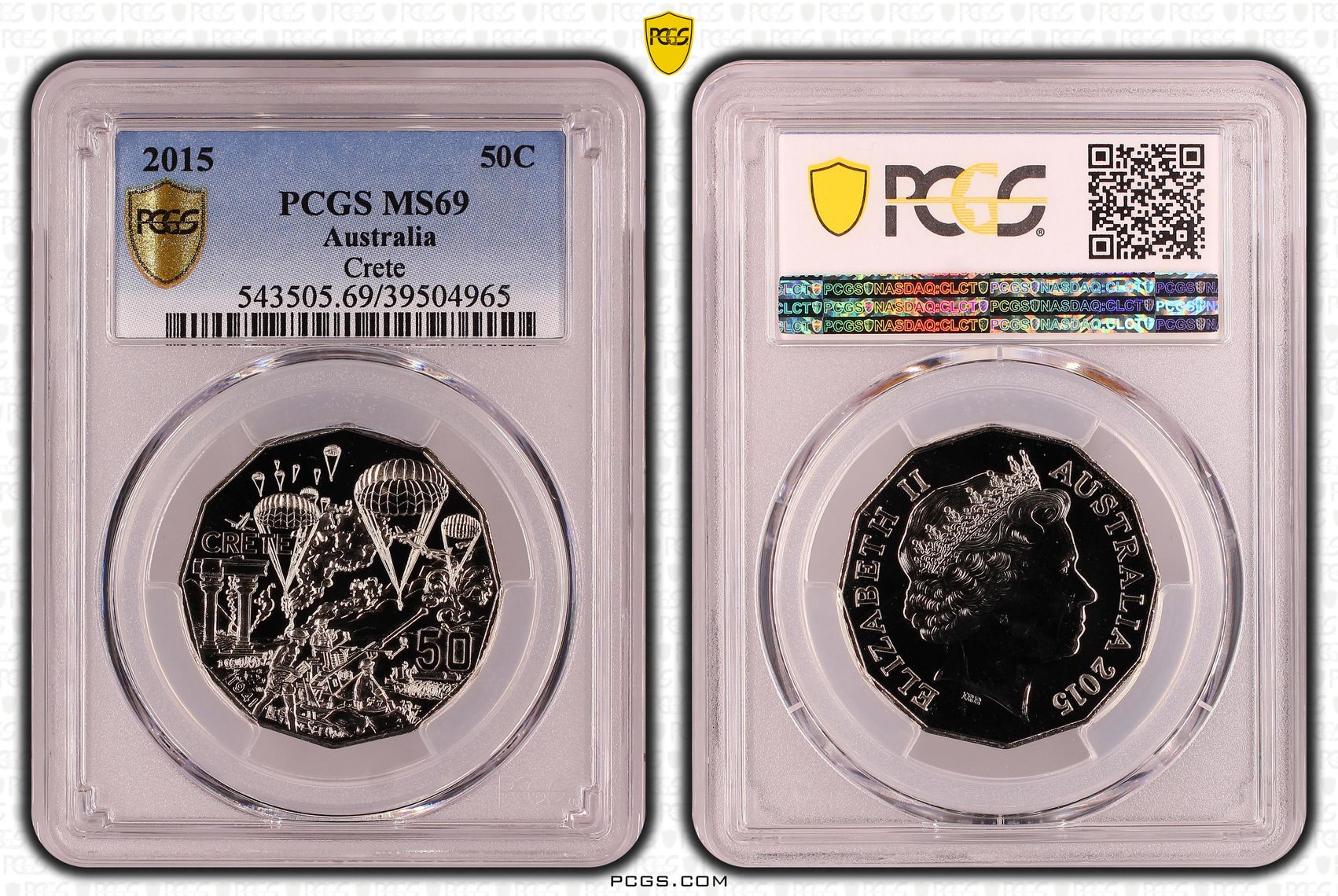 Crete, Fifty Cent, 2015, PCGS MS69