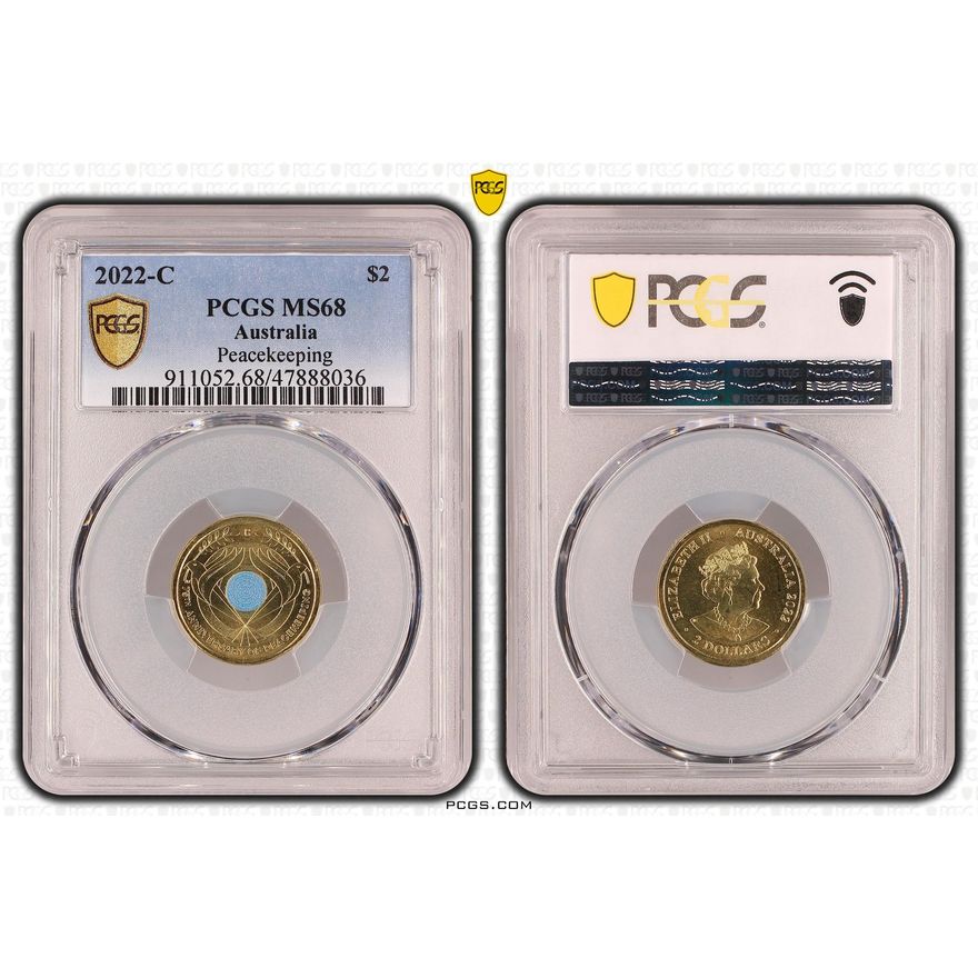 Peacekeeping, Two Dollar, 2022-C, PCGS MS 68
