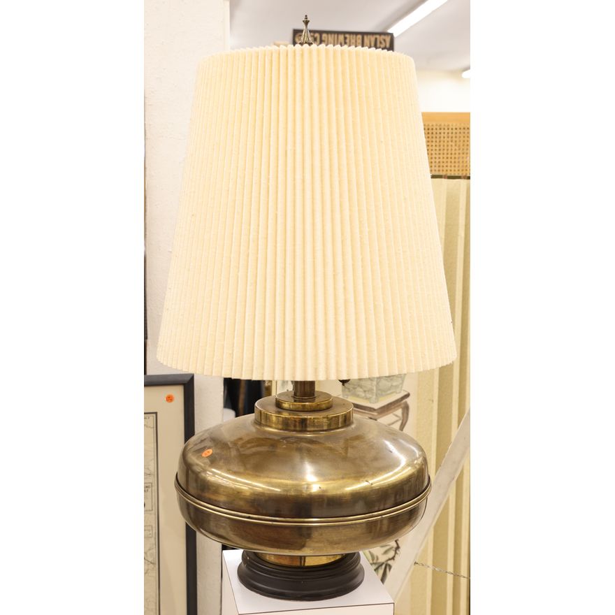 Mid Century Brass Large Table Lamp 40''x20''