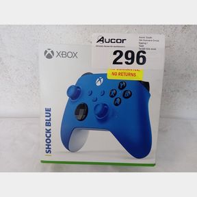 XBOX SERIES CONTROLLER - SHOCK BLUE - BLUE - TEXTURED TRIGGERS AND BUMPERS HYBRID D-PAD BUTTON MAPPING BLUETOOTH TECHNOLOGY