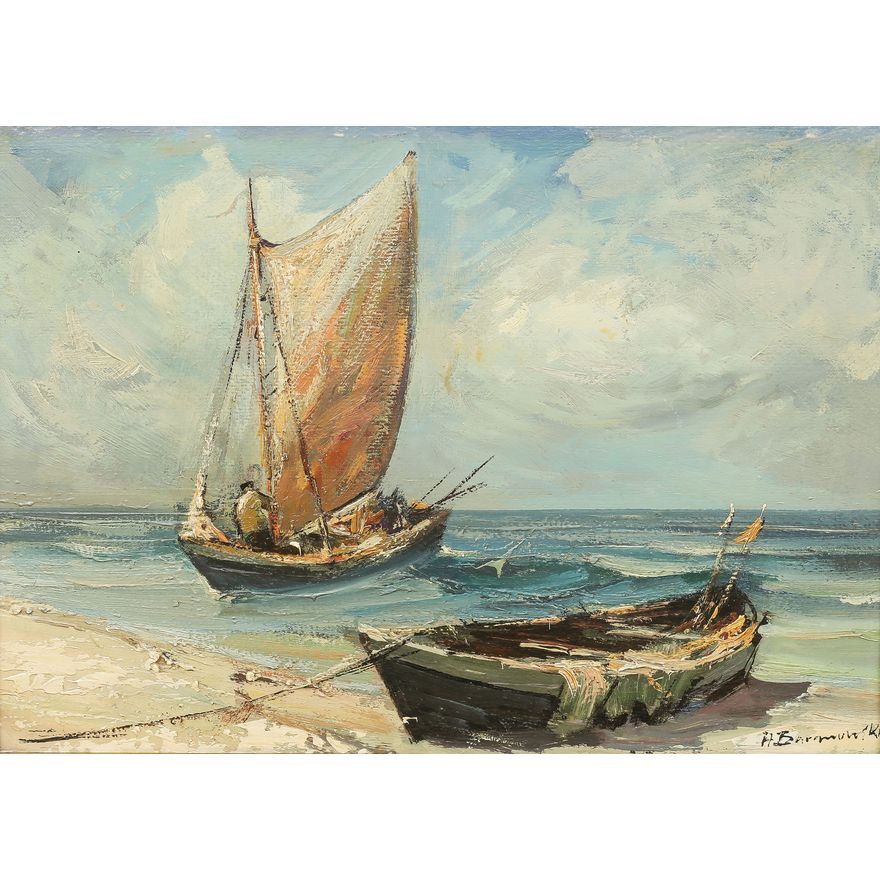 Henryk Baranowski | Łodzie na plaży