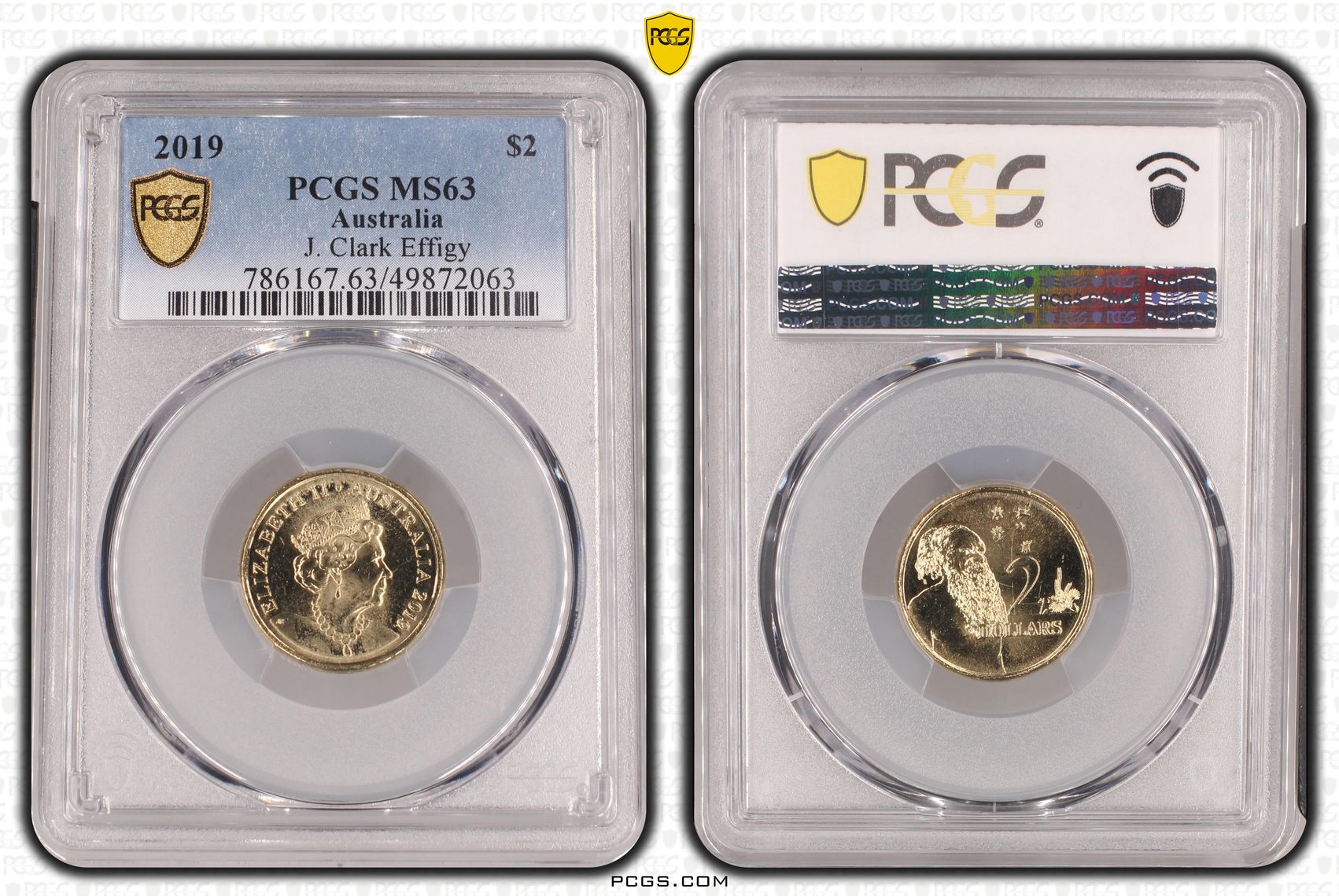 Elizabeth II, J. Clark Effigy , Two Dollar, 2019, PCGS MS63