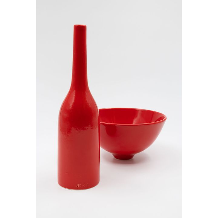 John Parker - Bottle vase and bowl