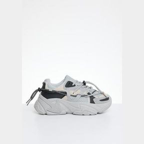 POP CANDY Lace up sneakers-grey multi - UK 4-bar 6F83-A18A-935F - 51731/996