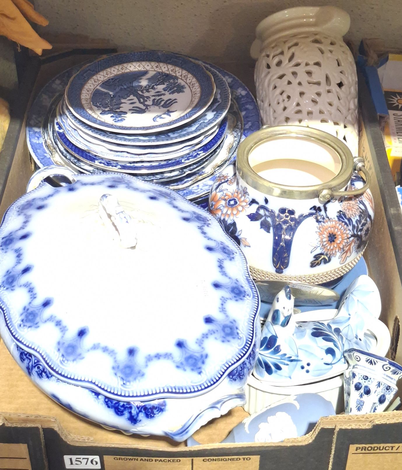 Collection Of Various Blue And White China