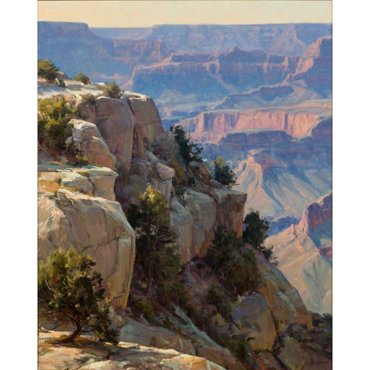 Clyde Aspevig (1951- ), Overlooking the Grand Canyon