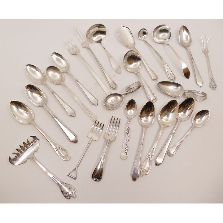 Box MISC Sterling Spoons and Serving Pieces- 403g