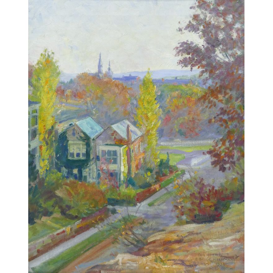 Robert Horsfall ''Our Home'' 1933 Oil