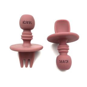 Ki-Vi My Tiny Cutlery Set-Pink-SILICONE | SJ 51672/70431 B9 (S6)