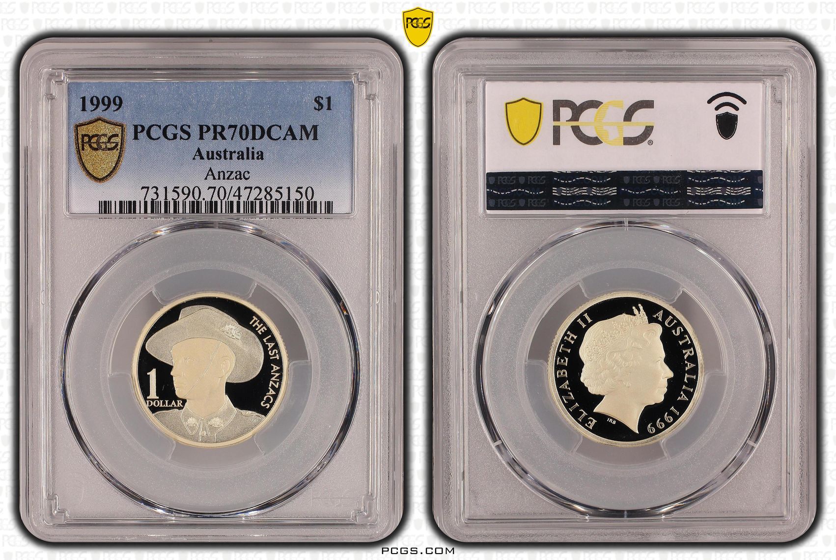 Elizabeth II, Anzac, One Dollar, 1999, PCGS PR70DCAM