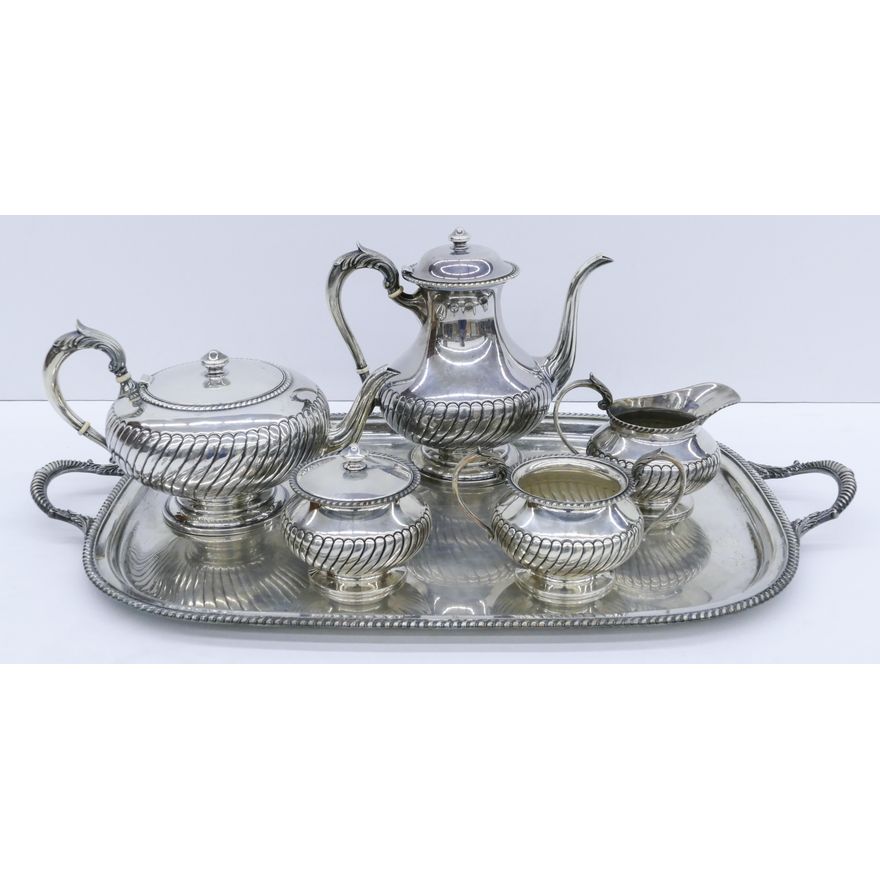 6pc Durham Silver Co. Sterling Tea Service