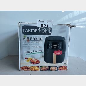TAKMEHOME 8 L AIR FRYER WITH SILICONE LINER - BLACK