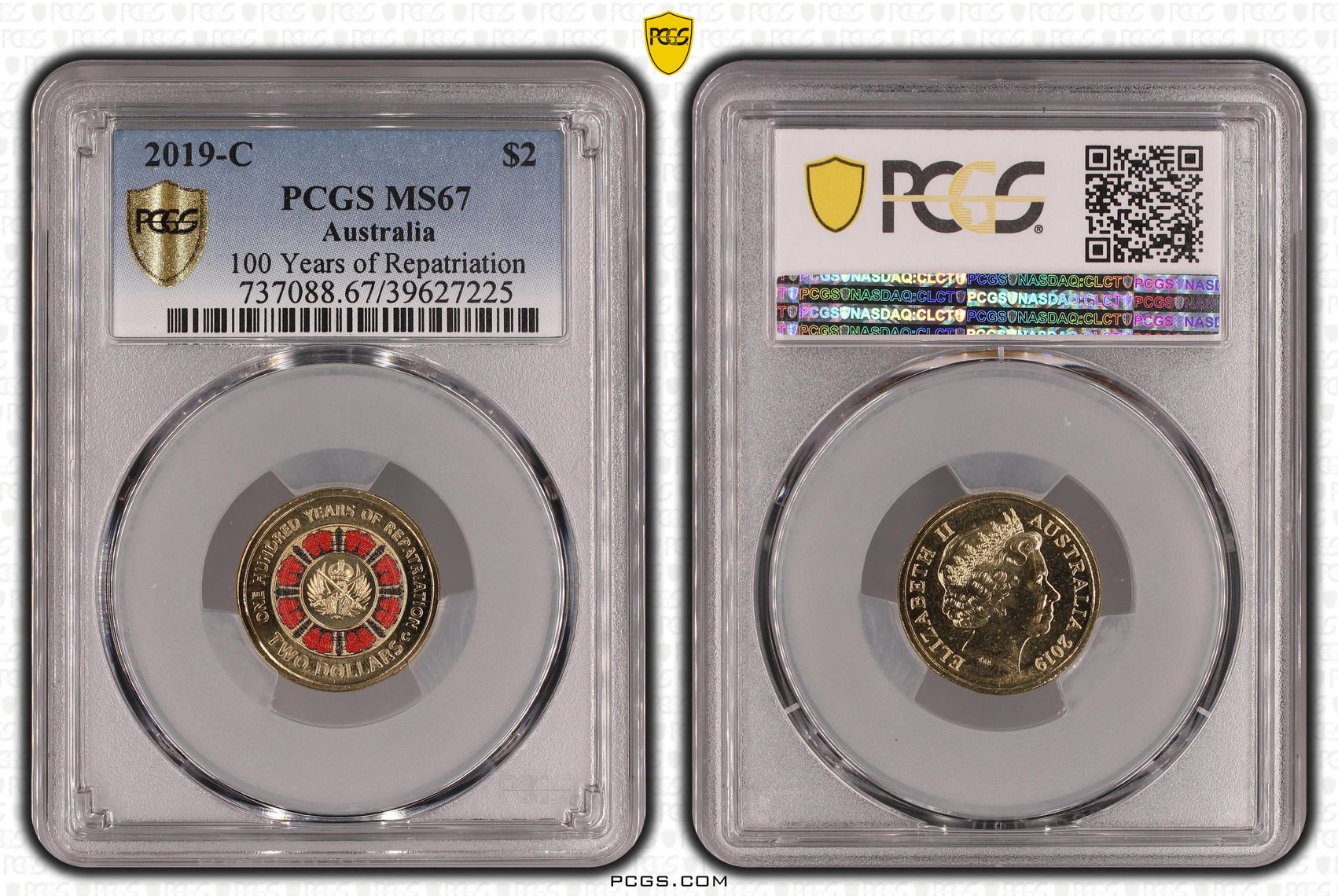 100 Years of Repatriation, Two Dollar, 2019-C, PCGS MS67