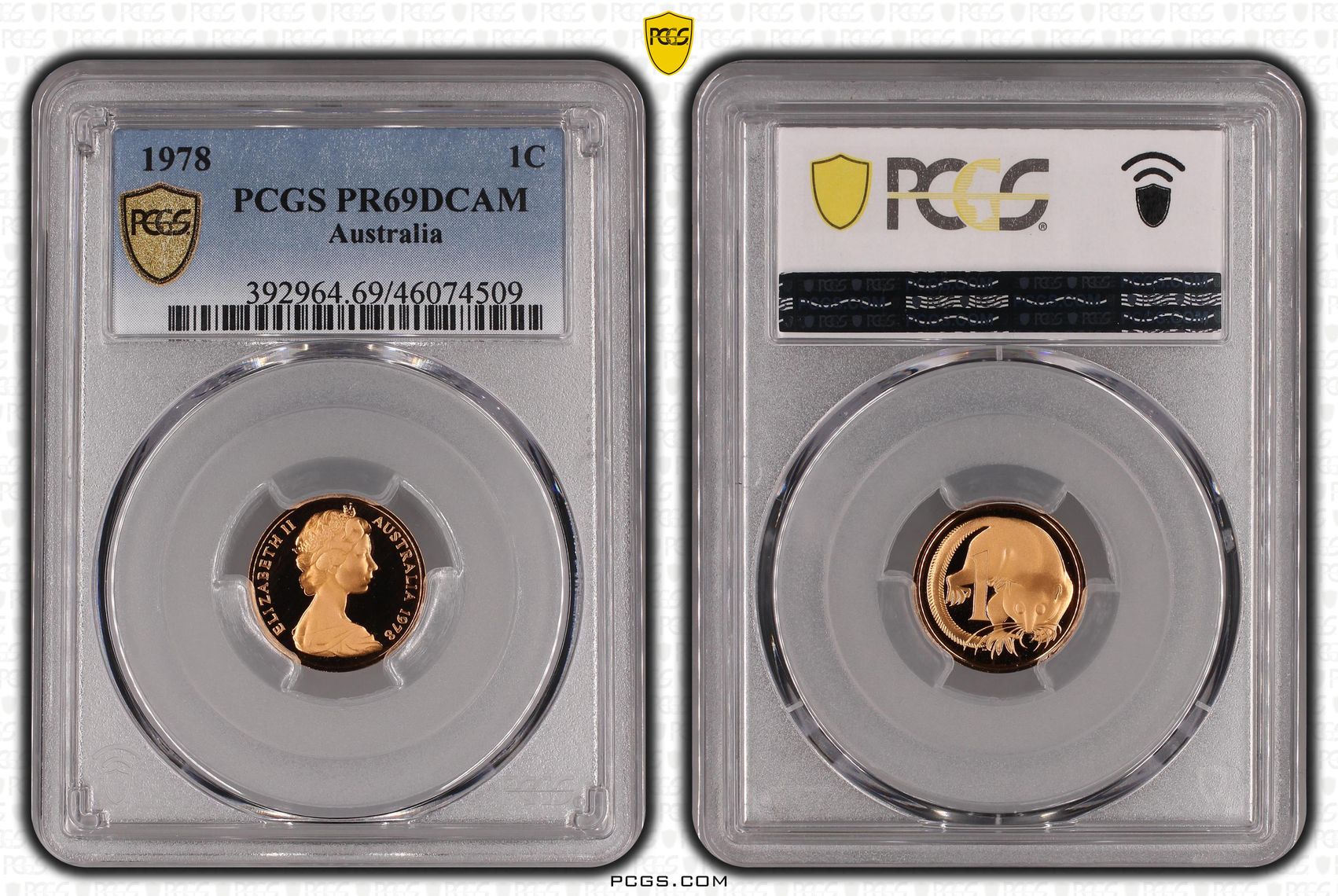 One Cent, 1978, Pcgs Pr69dcam