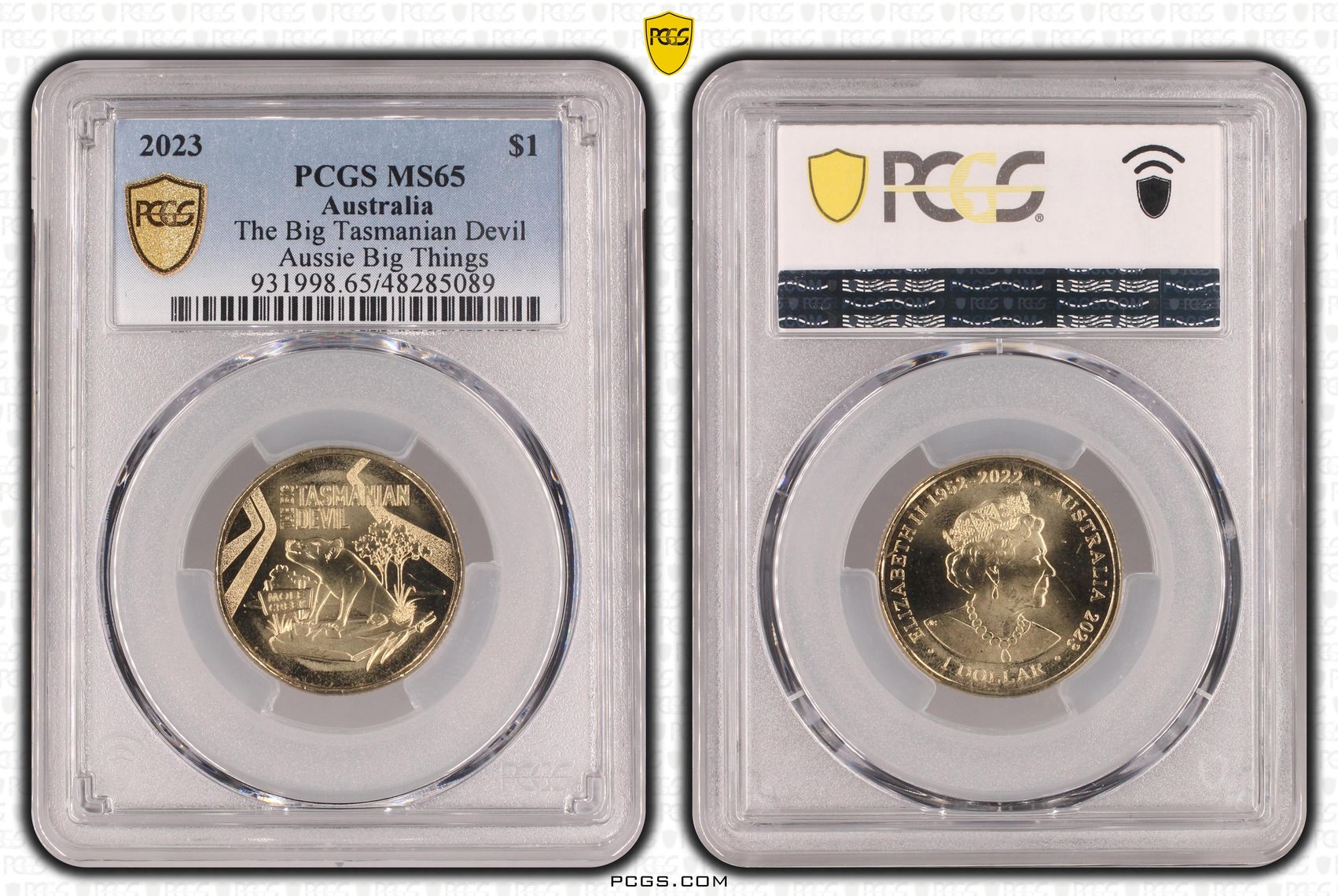 The Big Tasmanian Devil Aussie Big Things , One Dollar, 2023, PCGS MS65
