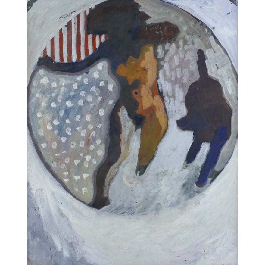William Cumming ''American Girl'' 1976 Tempera