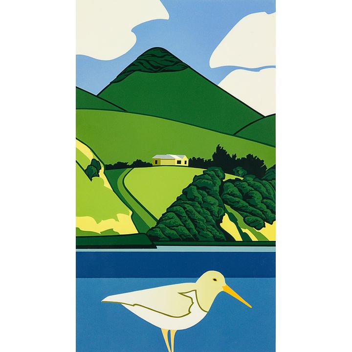 Robin White 'White Oyster Catcher and Harbour Cone'