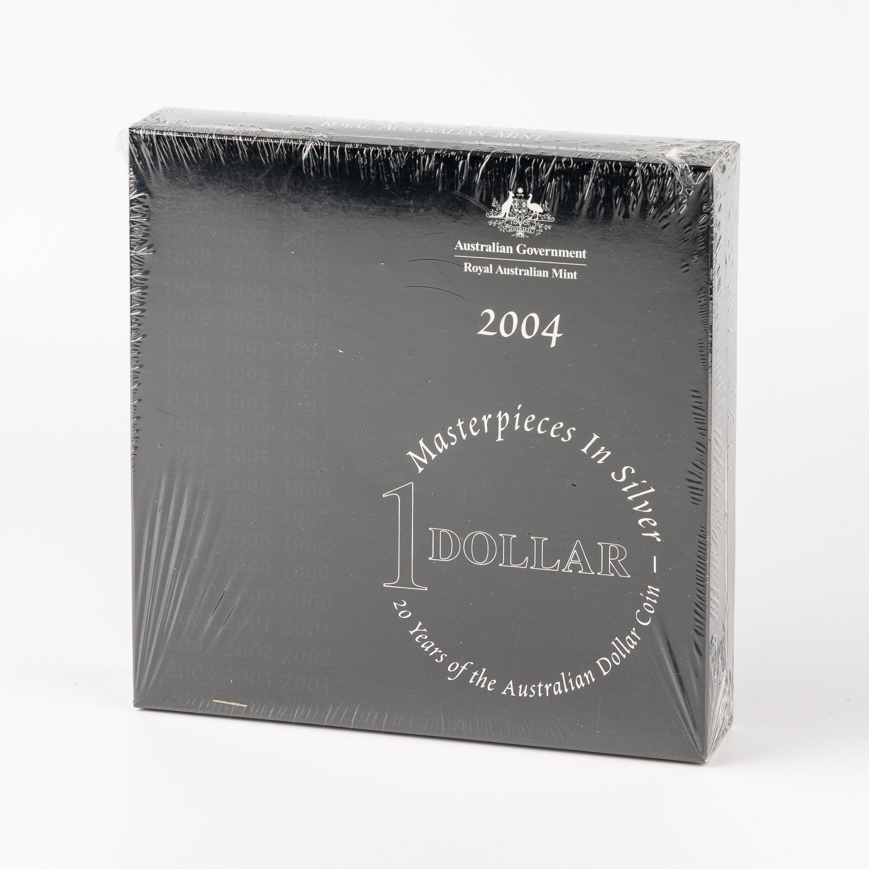 Elizabeth II, RAM - Masterpieces in Silver, 20 Years of the Australian Dollar Coin, One Dollar, 2004, FDC
