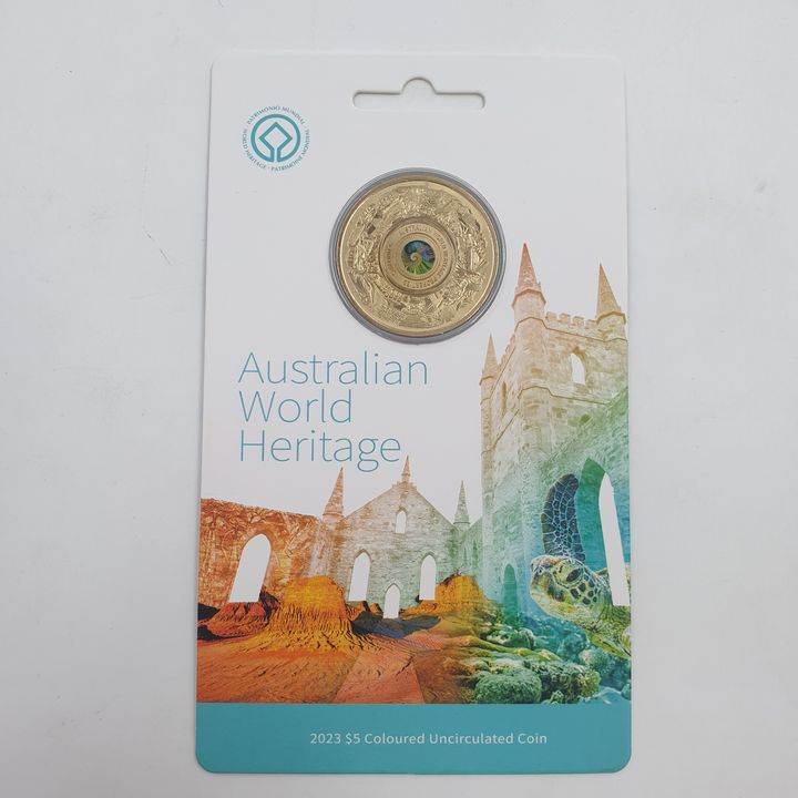 Aus. World Heritage Carded $5 Coin