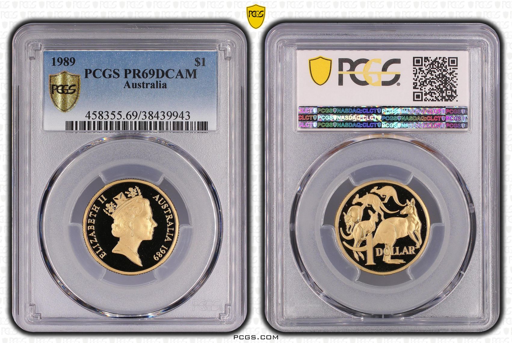 One Dollar, 1989, PCGS PR69DCAM