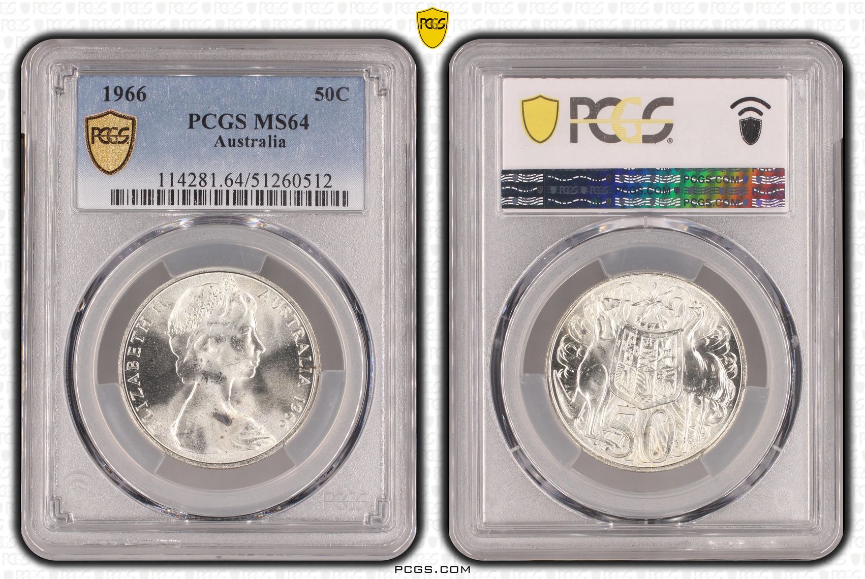 Fifty Cent, 1966, PCGS MS64