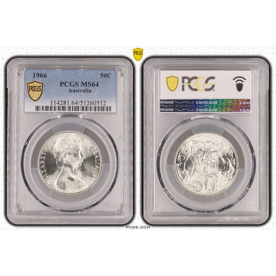 Fifty Cent, 1966, PCGS MS64