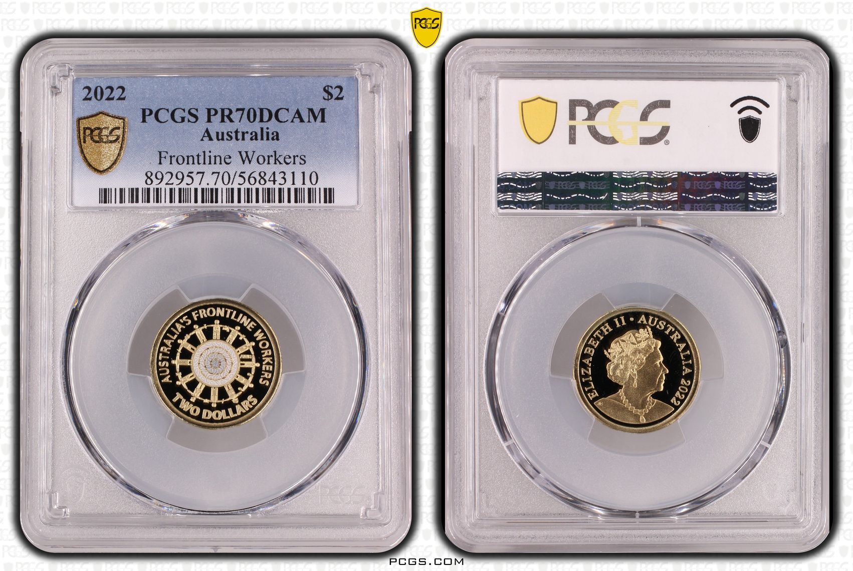 Frontline Workers, Two Dollar, 2022, PR70DCAM
