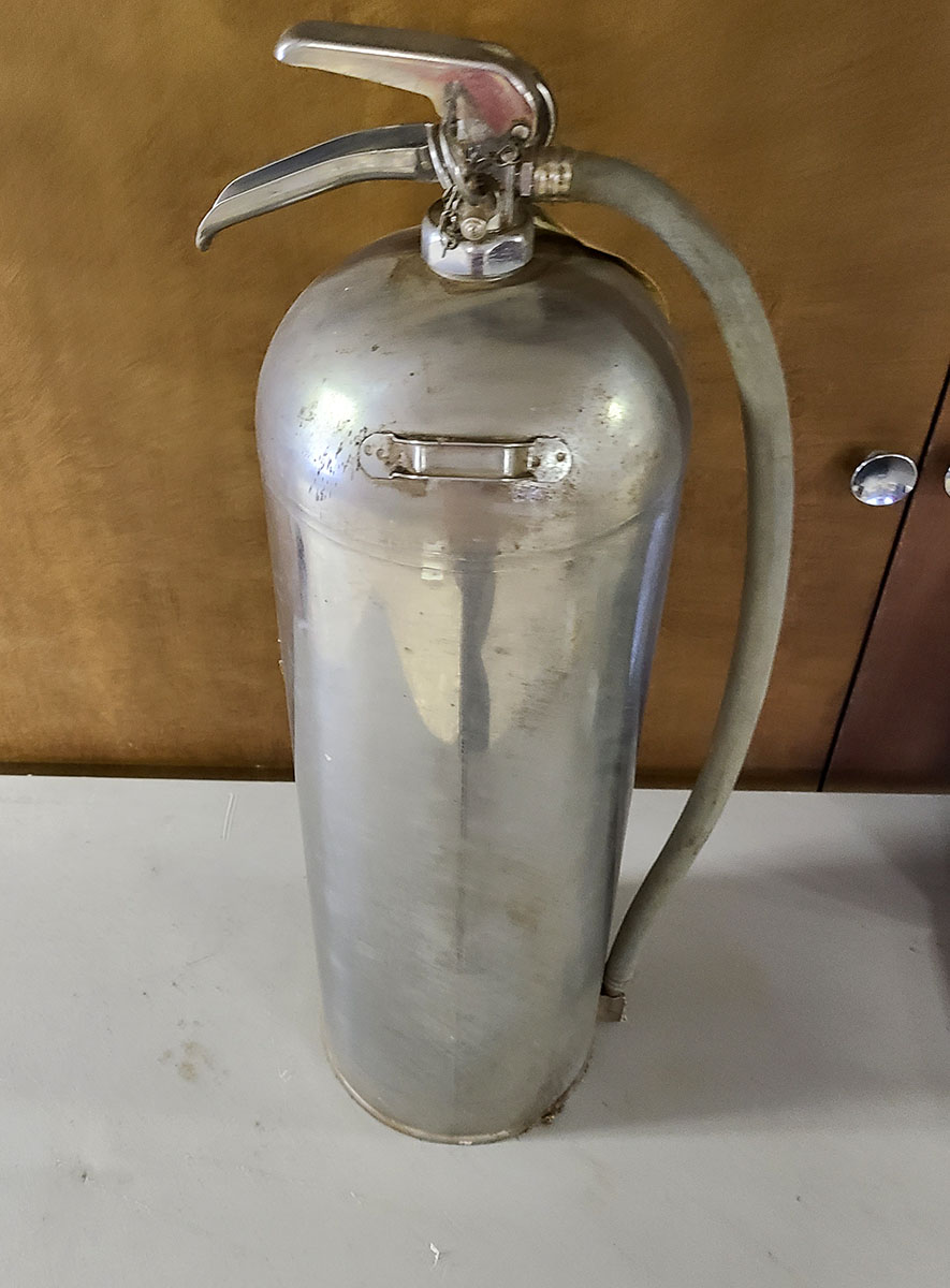 1970's Stainless Steel General Fire Extinguisher - Water Model WS