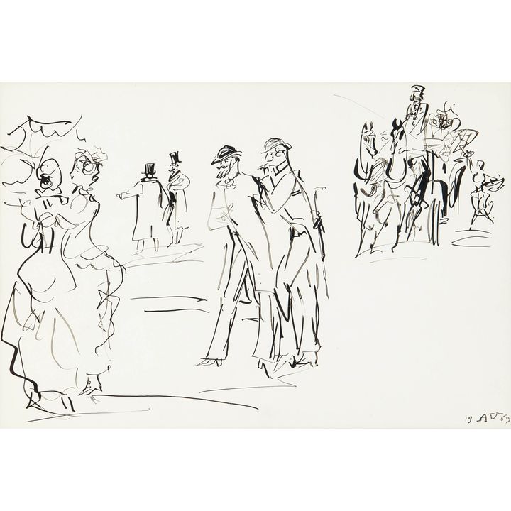 Antoni Uniechowski | Na spacerze, 1969 r.
